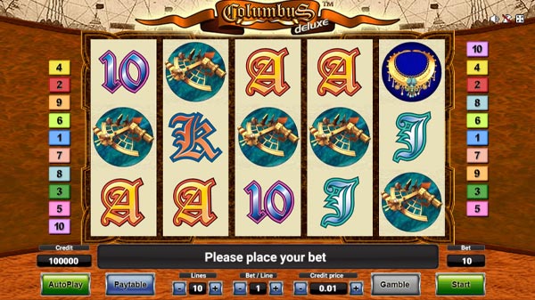 Columbus Deluxe Slot Machine